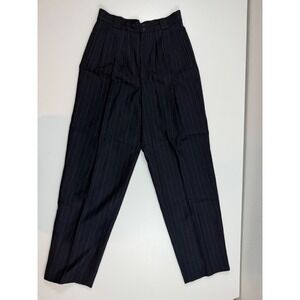 Black Pinstripe Women's Trousers